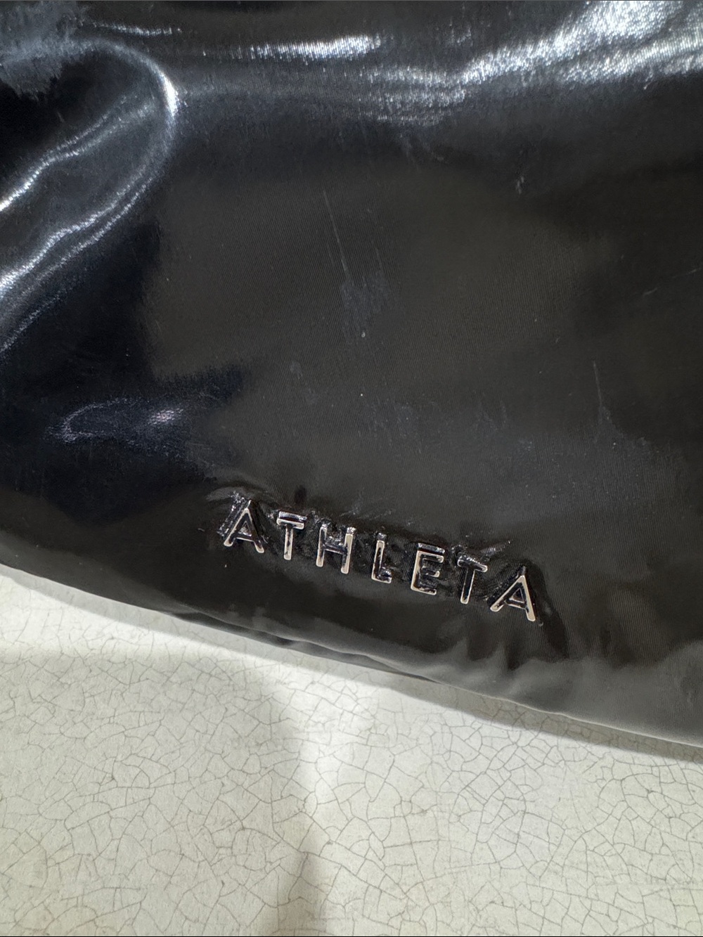 Athleta Glossy Black Sling Belt Bag - Picture 2 of 5